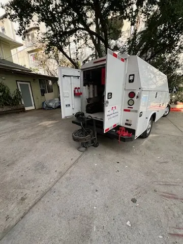 Magnet Plumbing service vehicle on-site for Slab Leak Repair in Homestead